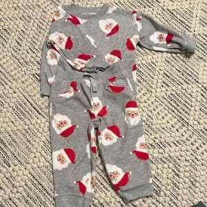 Carter's Gray Santa Kids Matching Set